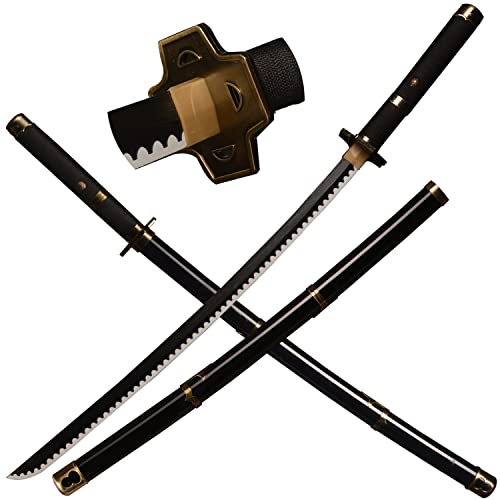 LQZJG Cosplay Anime Bambus Schwert, Roronoa Zoro Schwert Katana Yubashiri Katana 103cm/42 Zoll von LQZJG