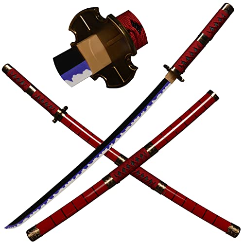 LQZJG Cosplay Anime Bambus Schwert, Roronoa Zoro Schwert Katana Sandai Kitetsu Katana 103cm/43 Zoll von LQZJG