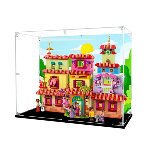 LRDECOR Acryl Staubdichte Vitrine Entwickelt für LE-GO 43245 Magic House Bausteinmodell, Transparente Box, Displaybox Kompatibel mit Le-go 43245.(Kein Modell) (Optionen1) von LRDECOR