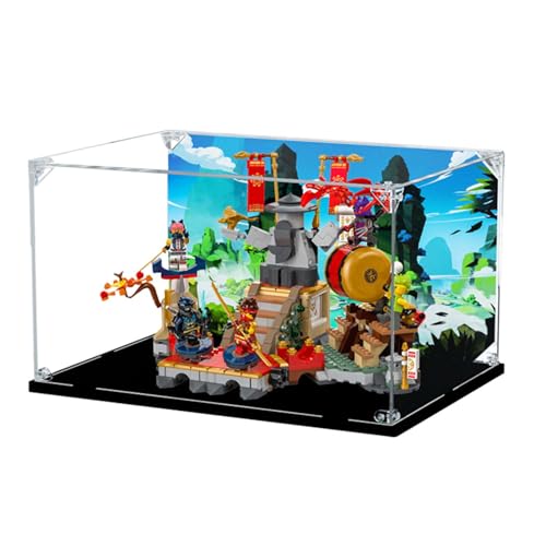 LRDECOR Acryl Staubdichte Vitrine Entwickelt für LE-GO 71818 für Turnier Arena Bausteinmodell, Transparente Box, Displaybox Kompatibel mit Le-go 71818.(Kein Modell) (Optionen3) von LRDECOR