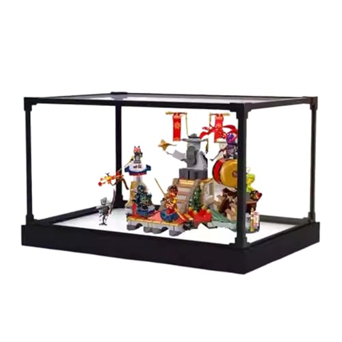 LRDECOR Acryl Staubdichte Vitrine Entwickelt für LE-GO 71818 für Turnier Arena Bausteinmodell, Transparente Box, Displaybox Kompatibel mit Le-go 71818.(Kein Modell) (Optionen5) von LRDECOR