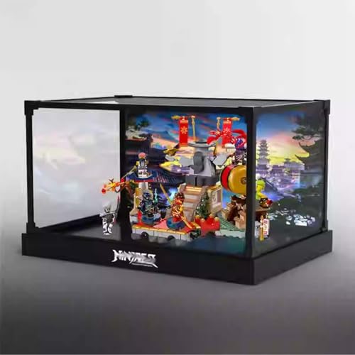 LRDECOR Acryl Staubdichte Vitrine Entwickelt für LE-GO 71818 für Turnier Arena Bausteinmodell, Transparente Box, Displaybox Kompatibel mit Le-go 71818.(Kein Modell) (Options2) von LRDECOR