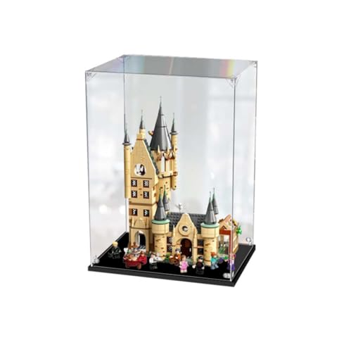 LRDECOR Acryl staubdichte Vitrine entworfen für LE-GO 75969 Hogwarts Astronomie Turm Bausteinmodell, transparente Box, Displaybox kompatibel mit Le-go 75969 (kein Modell) (2 mm) von LRDECOR