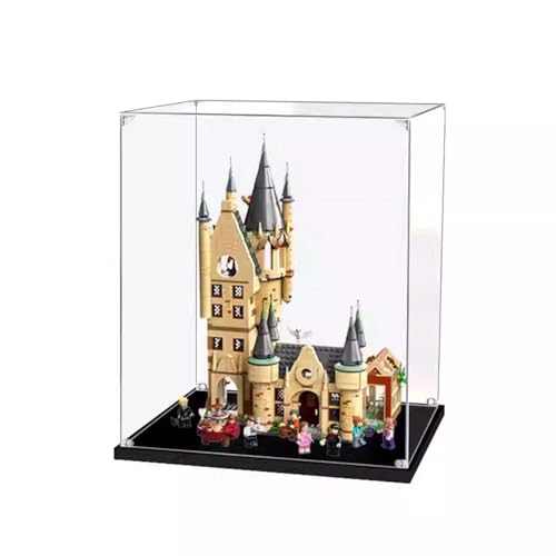 LRDECOR Acryl staubdichte Vitrine entworfen für LE-GO 75969 Hogwarts Astronomie Turm Bausteinmodell, transparente Box, Displaybox kompatibel mit Le-go 75969 (kein Modell) (3 mm) von LRDECOR