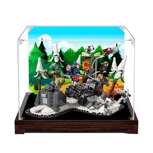 LRDECOR Acryl staubdichte Vitrine entworfen für LE-GO 76291 Genesis, Organizer Bausteinmodell, transparente Box, Displaybox kompatibel mit Le-go 76291 (kein Modell) (Optionen3) von LRDECOR