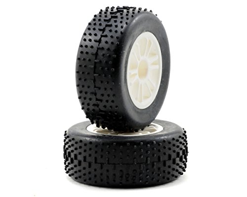 Narrow Spoked Wheels/Tires, white, mounted von LRP Electronic