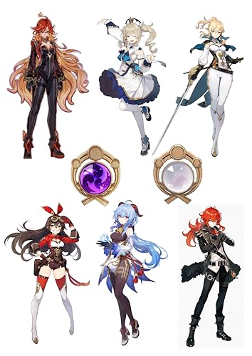 Genshin Impact 6x-12cm, Cake Topper,Tortenaufleger, 20cm Oblate Premium Genshin Impact 6x-12cm, Cake Topper,Tortenaufleger, 20cm Oblate Premium von lrsweetdesign