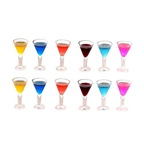 LRXIYODE 1 Set 12 Stücke Mini Cocktail Tasse Mini Wein Glas Mini Cocktail Tasse Mini Wein Glas Mini Cocktail von LRXIYODE