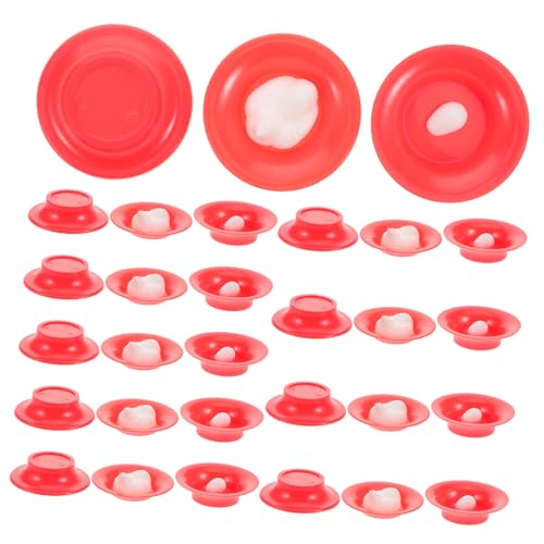 LRXIYODE 10 Sätze Hühnermagie Chick Toy Kleines Hühnchenspielzeug -Huhn- Mini- Für Eier Zauberer-Set Streiche Rot Plastik von LRXIYODE