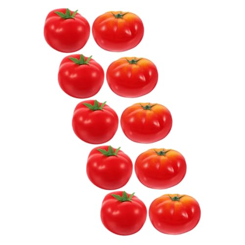 LRXIYODE 10 Stück Lehrmittel Für Die Frühe Kindheit Gefälschtes Gemüse Falsches Gemüse Künstliches Gemüse Gefälschte Tomatenpops Künstliche Tomaten Simulierte Gemüsemodelle Schaum von LRXIYODE