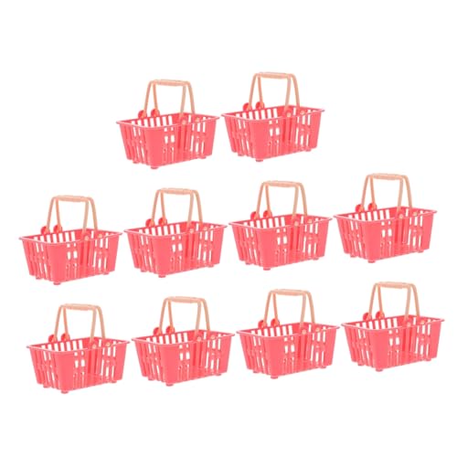 LRXIYODE 10 Stück Mini Einkaufskorb für Teiliges Handheld für Puppenhaus Rosa Körbe aus Hochwertigem Aufbewahren von Süßigkeiten LRXIYODE 10 Stück Mini Einkaufskorb für Teiliges Handheld für Puppenhaus Rosa Körbe aus Hochwertigem Aufbewahren von Süßigkeiten von LRXIYODE