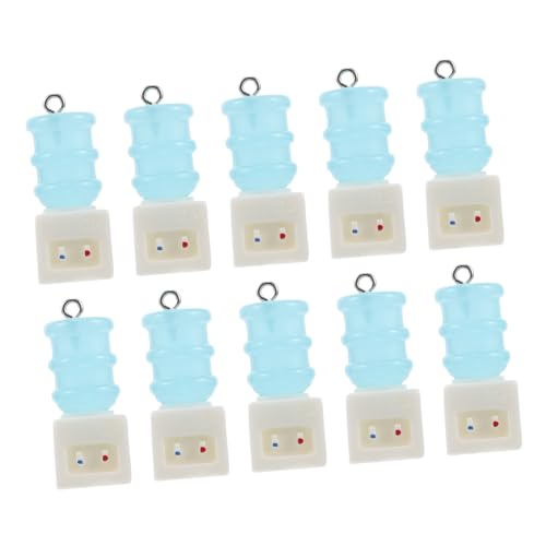 LRXIYODE 10 Stück Mini-wasserspender-Harz-Charms, Niedliche Getränke-anhänger, Dekoration Für DIY-schlüsselanhänger Und Ohrring-zubehör von LRXIYODE