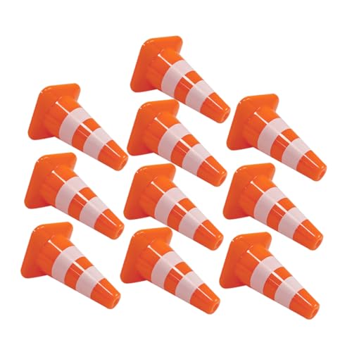 LRXIYODE 10 Stück Miniatur Verkehrsleitkegel Verkehrszeichen für Sandtisch Dekoration Realistische Farben Robust Pädagogisch Geeignet für Verkehrssicherheit Training LRXIYODE 10 Stück Miniatur Verkehrsleitkegel Verkehrszeichen für Sandtisch Dekoration Realistische Farben Robust Pädagogisch Geeignet für Verkehrssicherheit Training von LRXIYODE