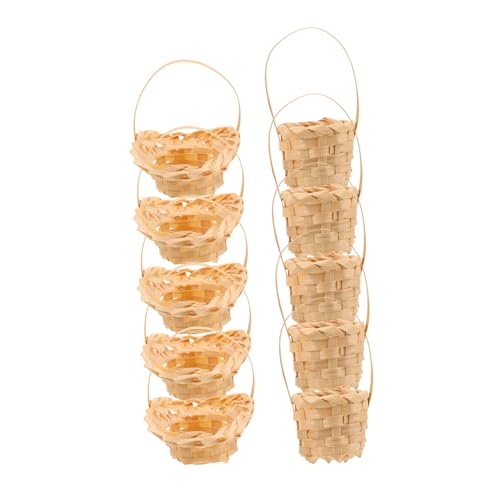 LRXIYODE 10 Stück Puppenhaus-zubehör Multifunktionale Kleine Geflochtene Körbe für Osterdekoration Mini-Picknick Feengarten und Aufbewahrung LRXIYODE 10 Stück Puppenhaus-zubehör Multifunktionale Kleine Geflochtene Körbe für Osterdekoration Mini-Picknick Feengarten und Aufbewahrung von LRXIYODE