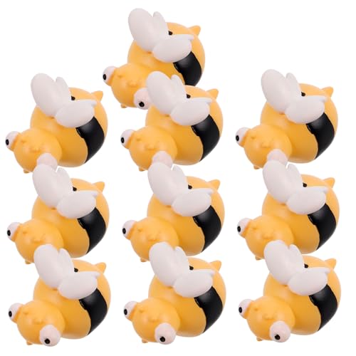 LRXIYODE 10 Stück Teiliges Mini Resin Bienenfigur Handgefertigte Kleine Bienen Miniaturen für Bastelprojekte Fairy Garden Dekoration Kuchenaufsätze und DIY Heimdekor LRXIYODE 10 Stück Teiliges Mini Resin Bienenfigur Handgefertigte Kleine Bienen Miniaturen für Bastelprojekte Fairy Garden Dekoration Kuchenaufsätze und DIY Heimdekor von LRXIYODE