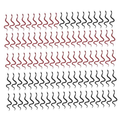 LRXIYODE 100 Stück Teiliges Realistische Spielzeugschlangen in Schwarz und Braun Detailgetreue Halloween Deko Sichere Streiche für Party Deko Trick Treat und Lernspielzeug LRXIYODE 100 Stück Teiliges Realistische Spielzeugschlangen in Schwarz und Braun Detailgetreue Halloween Deko Sichere Streiche für Party Deko Trick Treat und Lernspielzeug von LRXIYODE