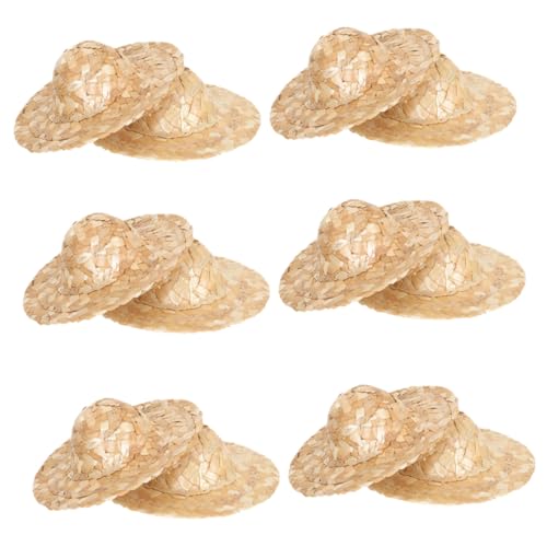 LRXIYODE 12 Stück Mini Strohhut Geflochten Dekoration Handgefertigt Puppenhut Kleiner Handgefertigter Hut Puppen Miniaturhut Handgewebte Cowboyhüte Kleine Strohhüte Zum Basteln LRXIYODE 12 Stück Mini Strohhut Geflochten Dekoration Handgefertigt Puppenhut Kleiner Handgefertigter Hut Puppen Miniaturhut Handgewebte Cowboyhüte Kleine Strohhüte Zum Basteln von LRXIYODE