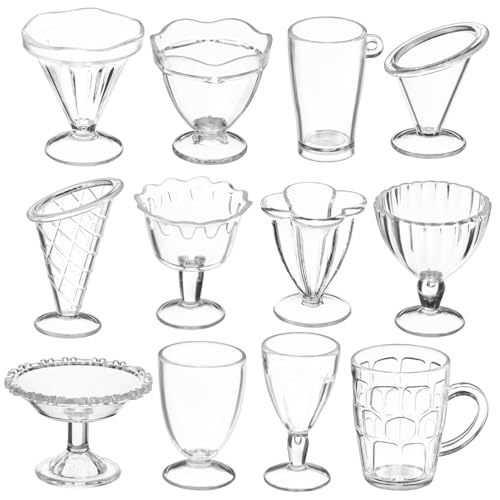LRXIYODE 12 Stück Teiliges Miniatur Puppenhaus Geschirrset Transparente Mini Dessert Becher Robuste DIY Tassen für Kinderküche Multifunktionale Miniatur Zubehör für Kreatives Rollenspiel LRXIYODE 12 Stück Teiliges Miniatur Puppenhaus Geschirrset Transparente Mini Dessert Becher Robuste DIY Tassen für Kinderküche Multifunktionale Miniatur Zubehör für Kreatives Rollenspiel von LRXIYODE