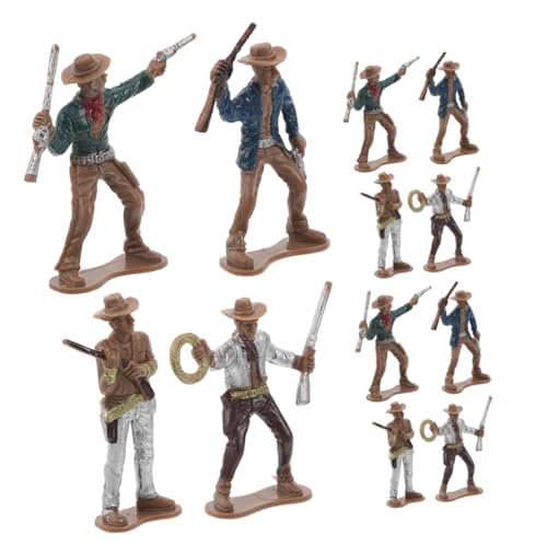 LRXIYODE 12 Stück Teiliges Western Cowboy Figuren aus Langlebigem Kunststoff Bunte Spielzeugfiguren für Cowboy Party Dekorationen Amerikanische Western Deko und Sammlerstücke LRXIYODE 12 Stück Teiliges Western Cowboy Figuren aus Langlebigem Kunststoff Bunte Spielzeugfiguren für Cowboy Party Dekorationen Amerikanische Western Deko und Sammlerstücke von LRXIYODE