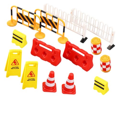 LRXIYODE 14 Stück Teiliges Verkehrsschildspielzeug für Miniatur Verkehrskegel und Straßensperren Pädagogisches Rollenspielzeug für Jungen und Mädchen für Kreative Spielszenarien und LRXIYODE 14 Stück Teiliges Verkehrsschildspielzeug für Miniatur Verkehrskegel und Straßensperren Pädagogisches Rollenspielzeug für Jungen und Mädchen für Kreative Spielszenarien und von LRXIYODE