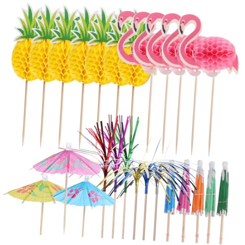 LRXIYODE 140 Stück Teiliges Cupcake Picks mit Hawaii Motiv und Flamingo Motiv Bunte Dessertdekoration für Sommerfeste Cocktailspieße und Sommerpartys Vielseitige Tortendeko für Geburtstag LRXIYODE 140 Stück Teiliges Cupcake Picks mit Hawaii Motiv und Flamingo Motiv Bunte Dessertdekoration für Sommerfeste Cocktailspieße und Sommerpartys Vielseitige Tortendeko für Geburtstag von LRXIYODE