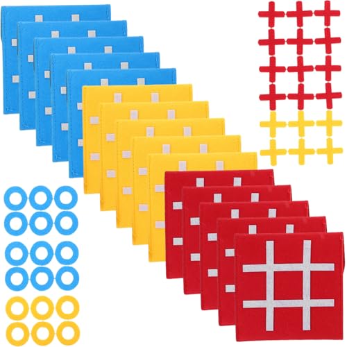 LRXIYODE 15 Stück Teiliges Mini Ticktacktoe Spielset aus Kindersicherem Filz Farbenfrohes Lernspiel für Strategisches Logisches und Problemlösung für Kindergeburtstag und Partyspaß LRXIYODE 15 Stück Teiliges Mini Ticktacktoe Spielset aus Kindersicherem Filz Farbenfrohes Lernspiel für Strategisches Logisches und Problemlösung für Kindergeburtstag und Partyspaß von LRXIYODE