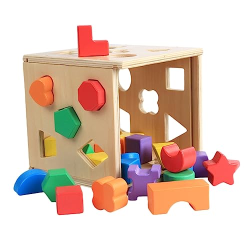 LRXIYODE 1satz Kognitive Holzbausteine Für Junge Mädchen Geometrisches Formensortierspielzeug Hand-Augen-koordination Und Lernfähigkeit LRXIYODE 1satz Kognitive Holzbausteine Für Junge Mädchen Geometrisches Formensortierspielzeug Hand-Augen-koordination Und Lernfähigkeit von LRXIYODE