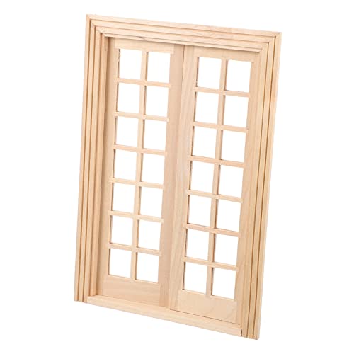 LRXIYODE 1stück Holz Mini Tür Dekoration Für Puppenhaus Maßstab Doppelte Öffnung Handgefertigte Möbelornamente Als Fotorequisiten Für Miniaturliebhaber LRXIYODE 1stück Holz Mini Tür Dekoration Für Puppenhaus Maßstab Doppelte Öffnung Handgefertigte Möbelornamente Als Fotorequisiten Für Miniaturliebhaber von LRXIYODE