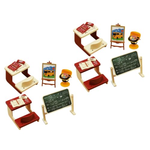 LRXIYODE 2 Sätze Miniatur Klassenzimmer Modell mit Tafel und Möbel für Puppenhaus Dekoration für DIY Mini Häuser Realistische Miniatur Spielzeuge für Kreative Projekte LRXIYODE 2 Sätze Miniatur Klassenzimmer Modell mit Tafel und Möbel für Puppenhaus Dekoration für DIY Mini Häuser Realistische Miniatur Spielzeuge für Kreative Projekte von LRXIYODE