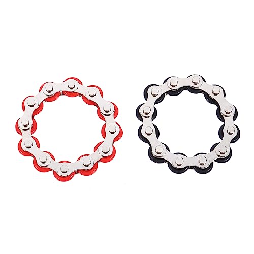 LRXIYODE 2 Stück Zappeln Roller Kette Spielzeug für Stressabbau Metall Finger Exerciser Ketten und Kinder Anti Angst Fidget Spielzeug für Büro und Schule LRXIYODE 2 Stück Zappeln Roller Kette Spielzeug für Stressabbau Metall Finger Exerciser Ketten und Kinder Anti Angst Fidget Spielzeug für Büro und Schule von LRXIYODE
