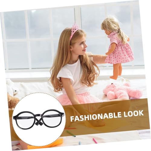 LRXIYODE 2 Stück Miniatur Puppenbrille Schwarzer Rahmen Transparente Gläser Modisches Accessoire für Stoffpuppen zum Anziehen und Verkleiden LRXIYODE 2 Stück Miniatur Puppenbrille Schwarzer Rahmen Transparente Gläser Modisches Accessoire für Stoffpuppen zum Anziehen und Verkleiden von LRXIYODE