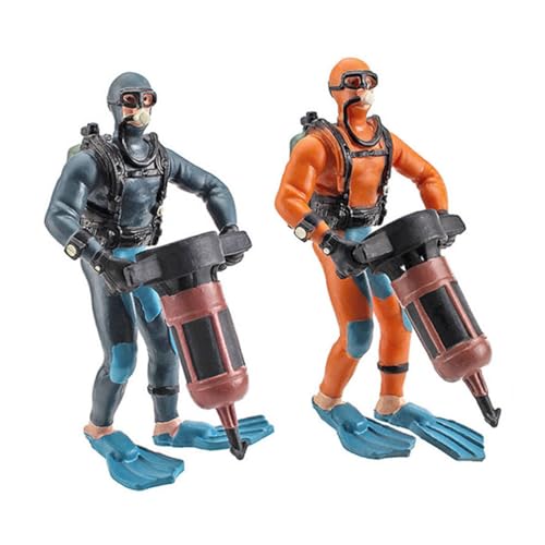 LRXIYODE 2 Stück Miniatur Taucher Figuren Aquarium Dekoration Realistische Taucher Ornamente für Fischbecken und Wasserglasbehälter Hochwertiges Sicheres Material LRXIYODE 2 Stück Miniatur Taucher Figuren Aquarium Dekoration Realistische Taucher Ornamente für Fischbecken und Wasserglasbehälter Hochwertiges Sicheres Material von LRXIYODE