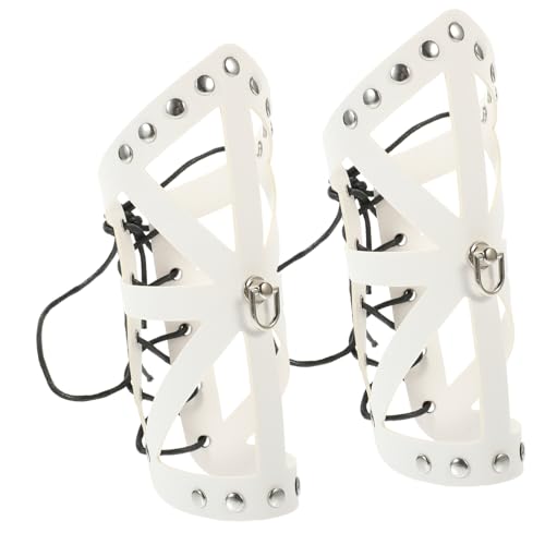 LRXIYODE 2 Stück Punk Armschienen Teiliges Kunstleder Armschützer Cosplay Zubehör Leichte Verstellbare Armschützer für Halloween Bühnenauftritte Alltag Unisex LRXIYODE 2 Stück Punk Armschienen Teiliges Kunstleder Armschützer Cosplay Zubehör Leichte Verstellbare Armschützer für Halloween Bühnenauftritte Alltag Unisex von LRXIYODE