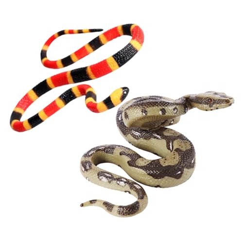 LRXIYODE 2 Stück Realistische Teiliges Schlangenspielzeug aus Kunststoff Detailgetreues Reptilienmodell für Kognitive Lernspiele Halloween Streichrequisiten Langlebig und Praktisch für LRXIYODE 2 Stück Realistische Teiliges Schlangenspielzeug aus Kunststoff Detailgetreues Reptilienmodell für Kognitive Lernspiele Halloween Streichrequisiten Langlebig und Praktisch für von LRXIYODE