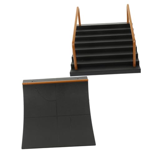 LRXIYODE 2 Stück Teiliges Finger Skateboard Ramp aus Kunststoff Kreatives Skatepark Hindernis für Fingerboards zur Fingerkoordination und Geschicklichkeitstraining bei Kindern LRXIYODE 2 Stück Teiliges Finger Skateboard Ramp aus Kunststoff Kreatives Skatepark Hindernis für Fingerboards zur Fingerkoordination und Geschicklichkeitstraining bei Kindern von LRXIYODE