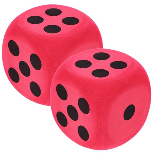 LRXIYODE 2 Stück Teiliges Großes Eva Würfelspielset Bunte Outdoor Spielwürfel mit Abgerundeten Kanten Sicher für Party Spiel Zubehör LRXIYODE 2 Stück Teiliges Großes Eva Würfelspielset Bunte Outdoor Spielwürfel mit Abgerundeten Kanten Sicher für Party Spiel Zubehör von LRXIYODE