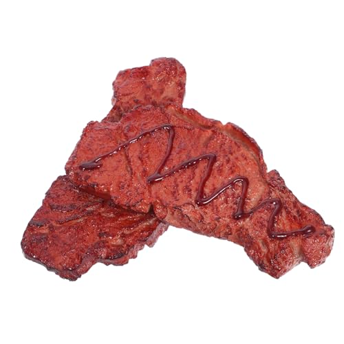 LRXIYODE 2 Stück Teiliges Künstliche Realistische Steak Deko Täuschend Echtes Fake Roastbeef Modell Langlebig Robust Braun für Marktauslage Küchendekoration Fotografie und Party LRXIYODE 2 Stück Teiliges Künstliche Realistische Steak Deko Täuschend Echtes Fake Roastbeef Modell Langlebig Robust Braun für Marktauslage Küchendekoration Fotografie und Party von LRXIYODE