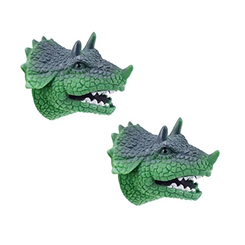 LRXIYODE 2 Stücke Handpuppe Für Dinosaurier-handpuppe Rollenspiel Handpuppe Green von LRXIYODE