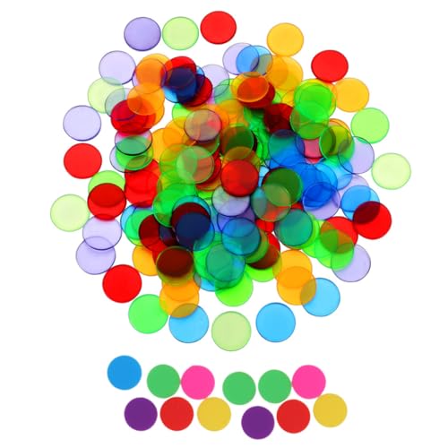 LRXIYODE 200 Stück Transparente und Bunte Kunststoffspielchips Pädagogische Zähl Rechenmünzen für Geeignet für Lernspiele Matheunterricht und Bingo spielspaß LRXIYODE 200 Stück Transparente und Bunte Kunststoffspielchips Pädagogische Zähl Rechenmünzen für Geeignet für Lernspiele Matheunterricht und Bingo spielspaß von LRXIYODE