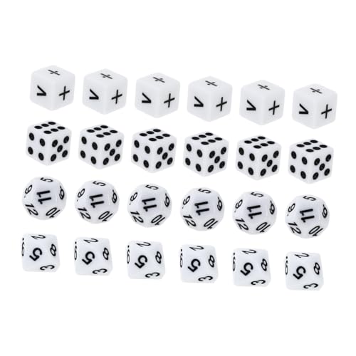 LRXIYODE 24stücke Junge Mädchen Mathe Würfel Lernspielzeug Für Mathematikunterricht Zu Hause Schule Mit Zahlen Rechenoperationen Und Punkten Bedruckt LRXIYODE 24stücke Junge Mädchen Mathe Würfel Lernspielzeug Für Mathematikunterricht Zu Hause Schule Mit Zahlen Rechenoperationen Und Punkten Bedruckt von LRXIYODE
