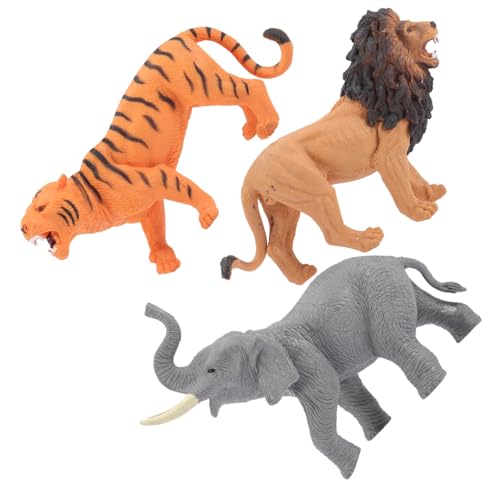 LRXIYODE 3 Stück Teiliges Dschungel tierfiguren aus Hochwertigem Kunststoff Realistische Tierfigur Elefant und Tiger für Kognitiver Fähigkeiten als Desktop Tierdekor und Lernspielzeug LRXIYODE 3 Stück Teiliges Dschungel tierfiguren aus Hochwertigem Kunststoff Realistische Tierfigur Elefant und Tiger für Kognitiver Fähigkeiten als Desktop Tierdekor und Lernspielzeug von LRXIYODE
