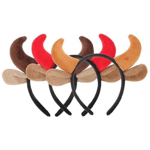 LRXIYODE 3 Stück Teiliges Halloween Horn Stirnband Modische Kuhhörner Haarreifen in Rot Dunkelbraun und Hellbraun Einzigartiger Kopfschmuck für Halloween Kostüm Cosplay Party und Karneval LRXIYODE 3 Stück Teiliges Halloween Horn Stirnband Modische Kuhhörner Haarreifen in Rot Dunkelbraun und Hellbraun Einzigartiger Kopfschmuck für Halloween Kostüm Cosplay Party und Karneval von LRXIYODE