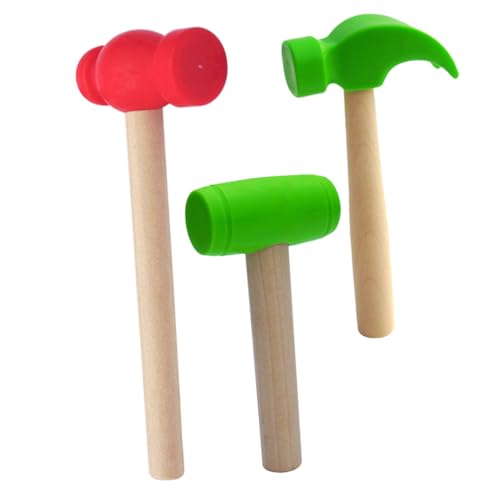 LRXIYODE 3 Stück Teiliges Holzwerkzeug Spielset für Sichere Holz Hämmer in Verschiedenen Authentische Nachbildung als Pädagogisches und Geburtstagsgeschenk für Jungen und Mädchen LRXIYODE 3 Stück Teiliges Holzwerkzeug Spielset für Sichere Holz Hämmer in Verschiedenen Authentische Nachbildung als Pädagogisches und Geburtstagsgeschenk für Jungen und Mädchen von LRXIYODE