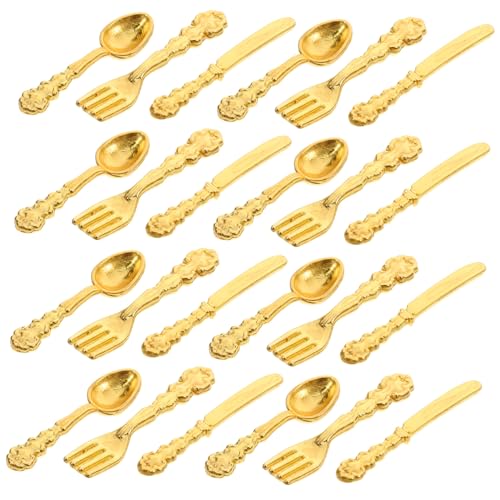 LRXIYODE 36 Stück Teiliges Miniatur Besteck Set Goldfarben Miniatur Puppenhaus Zubehör Mini Dinnerware Modell Stabiles und Detailreiches Mini Küchenzubehör für Hausmodell Dekoration und DIY LRXIYODE 36 Stück Teiliges Miniatur Besteck Set Goldfarben Miniatur Puppenhaus Zubehör Mini Dinnerware Modell Stabiles und Detailreiches Mini Küchenzubehör für Hausmodell Dekoration und DIY von LRXIYODE