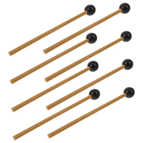 LRXIYODE 4 Paare Hammer Zungentrommel, Trommelstock Percussion-Stick Universelle Trommelschlägel Drumstick-zubehör Zubehör Für Zungentrommeln Musikalischer Trommelstock Drum Stick Plastik von LRXIYODE