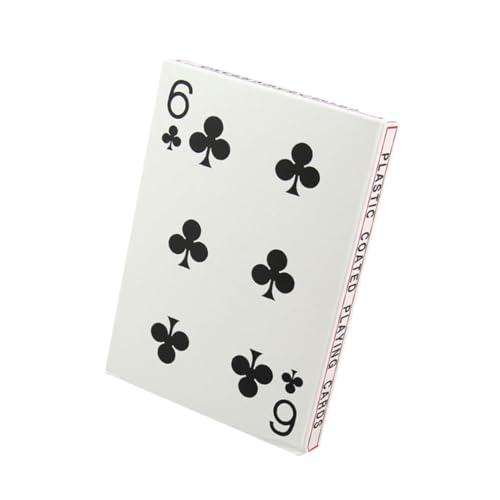 LRXIYODE 4 Pokerkarte Aus Papier Kreative Pokerkarten Brettspiel-Poker Große Spielkarten Kartenspiel Weiß von LRXIYODE