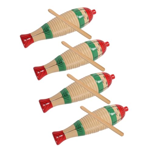 LRXIYODE 4 Sätze Holz Guiro Rhythmus Instrumente Percussion mit Rhythmus Sticks Stabiles Langlebiges Holz Kindgerechte für Musikalische Früherziehung und LRXIYODE 4 Sätze Holz Guiro Rhythmus Instrumente Percussion mit Rhythmus Sticks Stabiles Langlebiges Holz Kindgerechte für Musikalische Früherziehung und von LRXIYODE