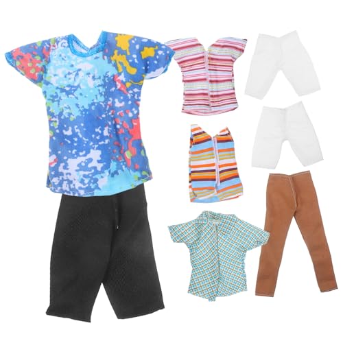 LRXIYODE 4sätze Puppenkleidung Für Junge Puppen Outfit Mit Shorts Stoffgefertigt Waschbar Und Wiederverwendbar Passend Für Kleine Puppen LRXIYODE 4sätze Puppenkleidung Für Junge Puppen Outfit Mit Shorts Stoffgefertigt Waschbar Und Wiederverwendbar Passend Für Kleine Puppen von LRXIYODE