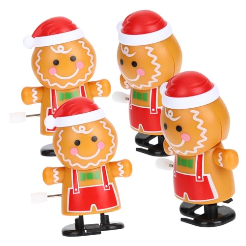 LRXIYODE 4 Stück Teiliges Aufziehspielzeug Lebkuchenmann Weihnachtsmitbringsel Spaß für Jungen Mädchen Eltern Junge Mädchen Spiele LRXIYODE 4 Stück Teiliges Aufziehspielzeug Lebkuchenmann Weihnachtsmitbringsel Spaß für Jungen Mädchen Eltern Junge Mädchen Spiele von LRXIYODE