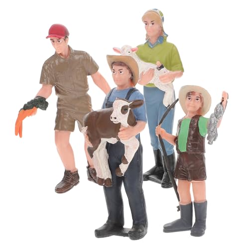 LRXIYODE 4 Stück Teiliges Bauernhof Simulation Miniatur Bauernhof Charakter Modell für Kuchendekoration und Lernspielzeug Geeignet für Party und Heimdeko LRXIYODE 4 Stück Teiliges Bauernhof Simulation Miniatur Bauernhof Charakter Modell für Kuchendekoration und Lernspielzeug Geeignet für Party und Heimdeko von LRXIYODE